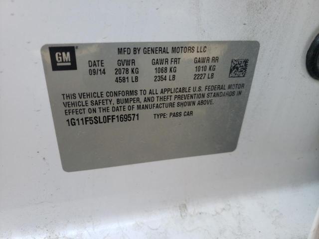 Photo 10 from auction – 2015 CHEVROLET MALIBU LTZ with VIN 1G11F5SL0FF169571