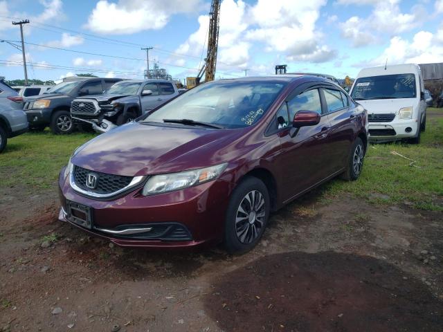 Photo 2 from auction – 2015 HONDA CIVIC LX with VIN 2HGFB2F55FH555356