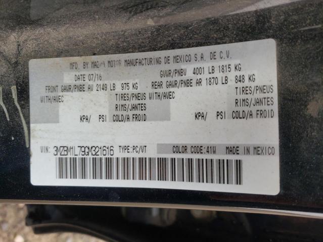 Photo 10 from auction – 2016 MAZDA 3 TOURING with VIN 3MZBM1L79GM321616