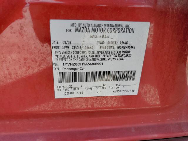 Photo 10 from auction – 2010 MAZDA 6 I with VIN 1YVHZ8CH1A5M06991