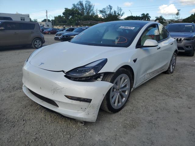 Photo 2 from auction – 2021 TESLA MODEL 3 with VIN 5YJ3E1EB5MF082149