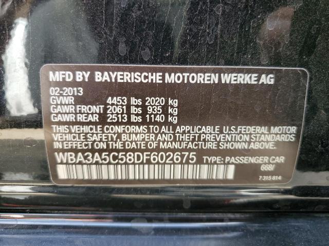 Photo 10 from auction – 2013 BMW 328 I with VIN WBA3A5C58DF602675