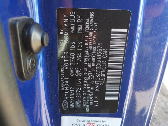 Photo 10 from auction – 2013 HYUNDAI VELOSTER with VIN KMHTC6AD3DU085676