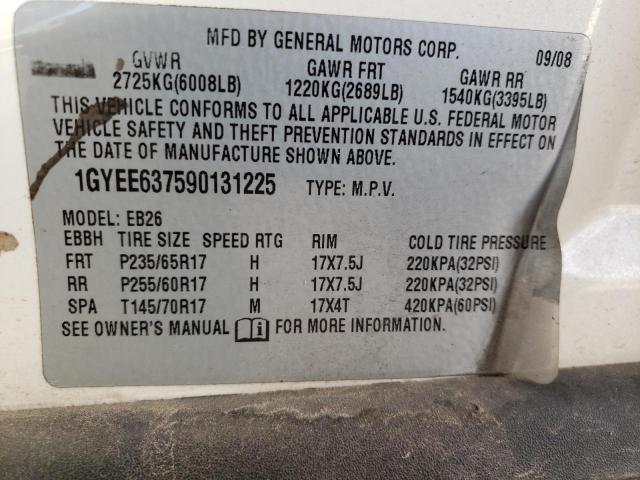 Photo 10 from auction – 2009 CADILLAC SRX with VIN 1GYEE637590131225