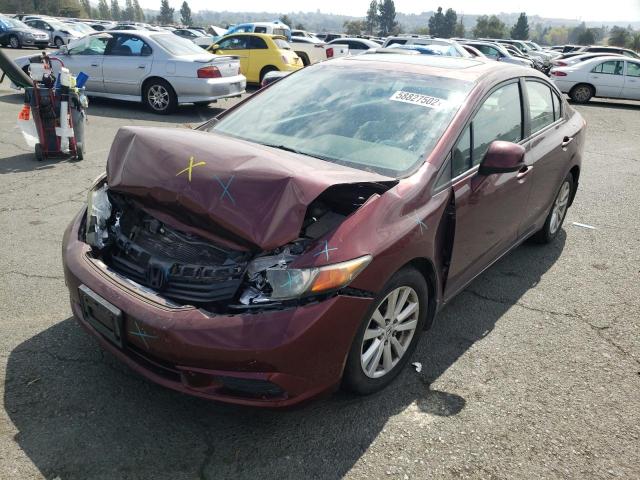 Photo 2 from auction – 2012 HONDA CIVIC EX with VIN 19XFB2F8XCE358523