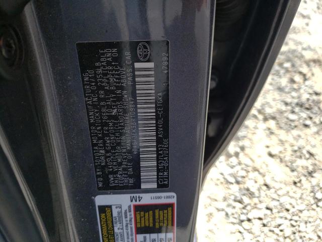 Foto 10 de la subasta – 2011 TOYOTA CAMRY BASE con VIN 4T4BF3EK9BR109847
