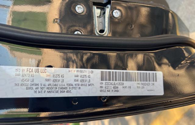 Photo 10 from auction – 2020 DODGE CHARGER SC with VIN 2C3CDXGJ6LH126330