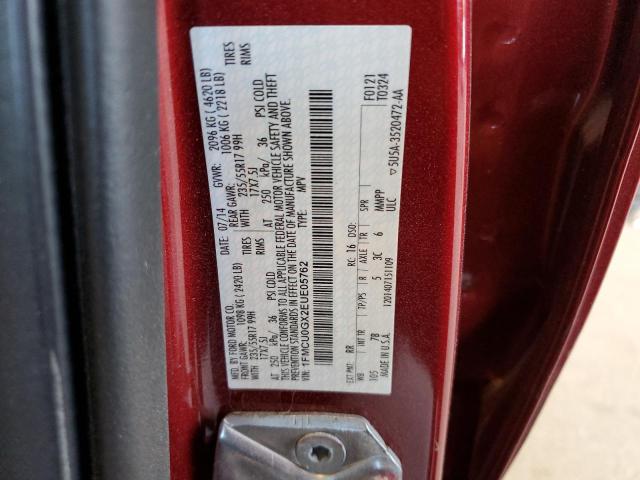 Photo 10 from auction – 2014 FORD ESCAPE SE with VIN 1FMCU0GX2EUE05762