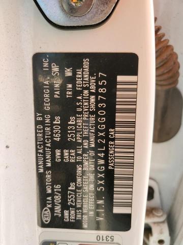 Photo 10 from auction – 2016 KIA OPTIMA SX with VIN 5XXGW4L2XGG037857