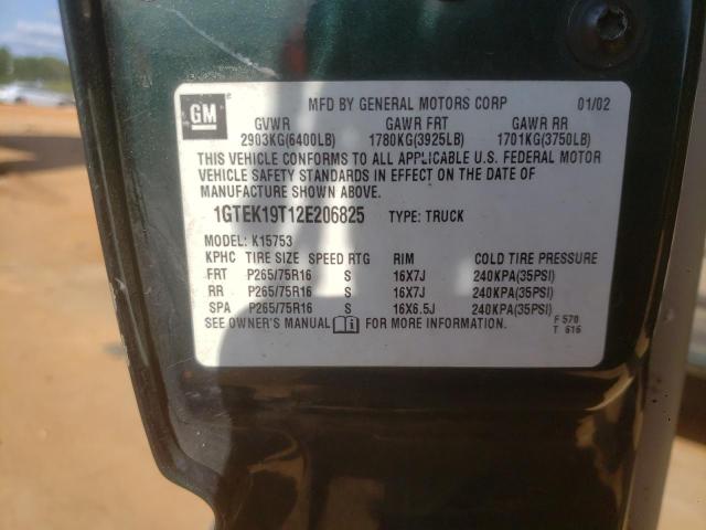 Photo 10 from auction – 2002 GMC NEW SIERRA with VIN 1GTEK19T12E206825