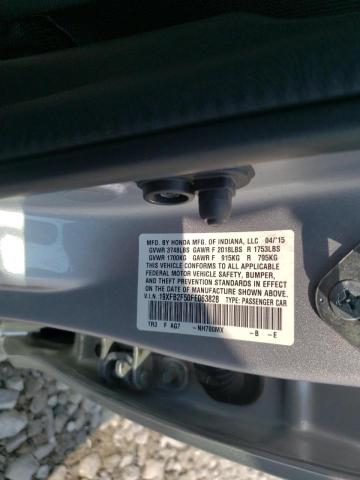 Photo 10 from auction – 2015 HONDA CIVIC LX with VIN 19XFB2F50FE063828