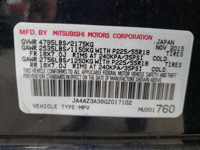 Photo 10 from auction – 2016 MITSUBISHI OUTLANDER with VIN JA4AZ3A38GZ017102