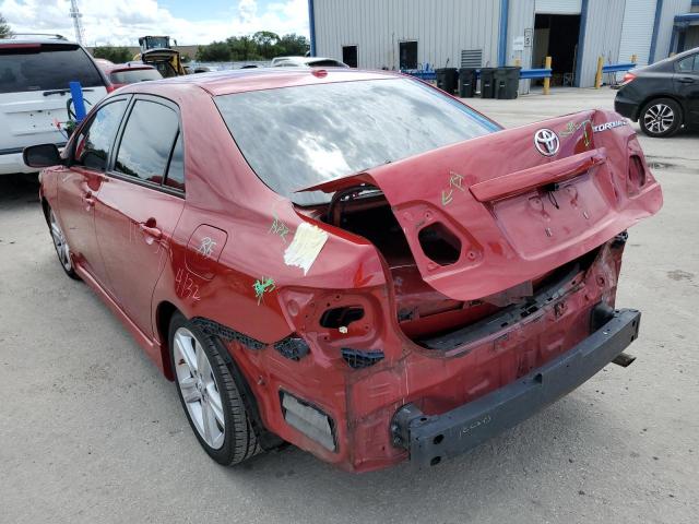 Photo 3 from auction – 2009 TOYOTA COROLLA BA with VIN 2T1BU40EX9C130502
