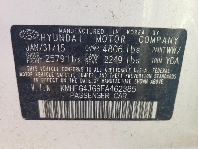 Photo 10 from auction – 2015 HYUNDAI AZERA with VIN KMHFG4JG9FA462385
