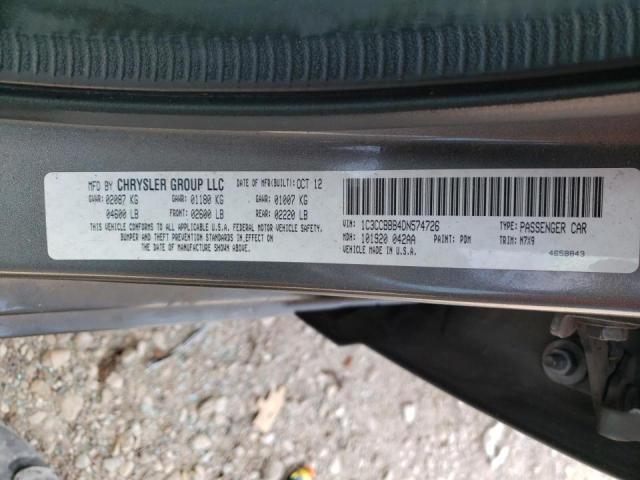 Photo 10 from auction – 2013 CHRYSLER 200 TOURIN with VIN 1C3CCBBB4DN574726