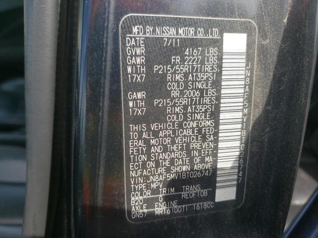 Photo 10 from auction – 2011 NISSAN JUKE S with VIN JN8AF5MV1BT026747