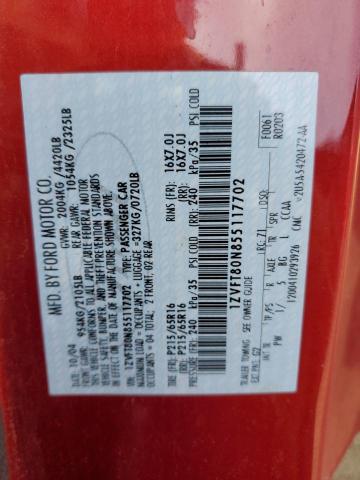 Photo 10 from auction – 2005 FORD MUSTANG with VIN 1ZVFT80N855117702