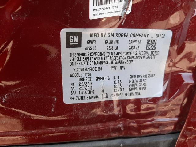 Photo 10 from auction – 2023 CHEVROLET TRAILBLAZE with VIN KL79MTSL1PB000296