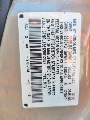 Photo 10 from auction – 2002 HONDA ODYSSEY EX with VIN 5FNRL18612B012076