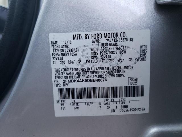 Photo 10 from auction – 2013 FORD EDGE SPORT with VIN 2FMDK4AK9DBB48876