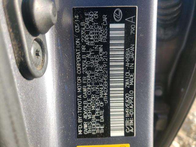 Photo 10 from auction – 2014 LEXUS CT 200 with VIN JTHKD5BH5E2191213