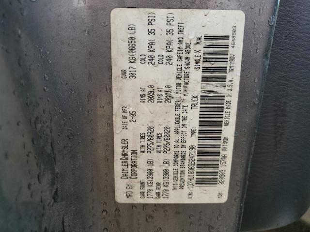 Photo 10 from auction – 2005 DODGE RAM 1500 S with VIN 1D7HU18D65S247190