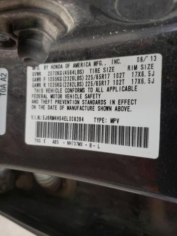 Photo 10 from auction – 2014 HONDA CR-V EX with VIN 5J6RM4H54EL008394