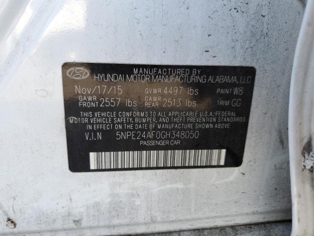 Photo 10 from auction – 2016 HYUNDAI SONATA SE with VIN 5NPE24AF0GH348050