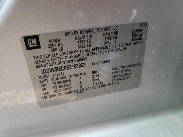 Photo 10 from auction – 2014 CHEVROLET SILVERADO with VIN 1GCVKREC0EZ183863