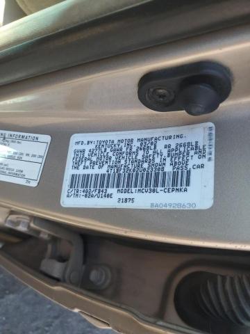Photo 10 from auction – 2002 TOYOTA CAMRY LE with VIN 4T1BF32K02U023308