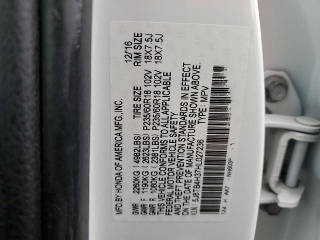 Photo 10 from auction – 2017 ACURA RDX with VIN 5J8TB4H37HL027236