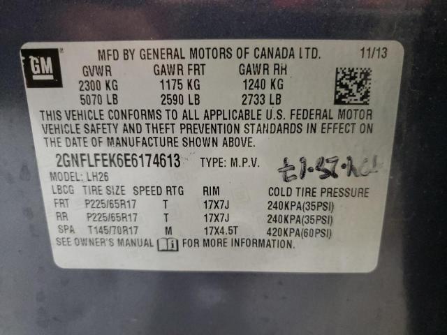 Photo 10 from auction – 2014 CHEVROLET EQUINOX LT with VIN 2GNFLFEK6E6174613