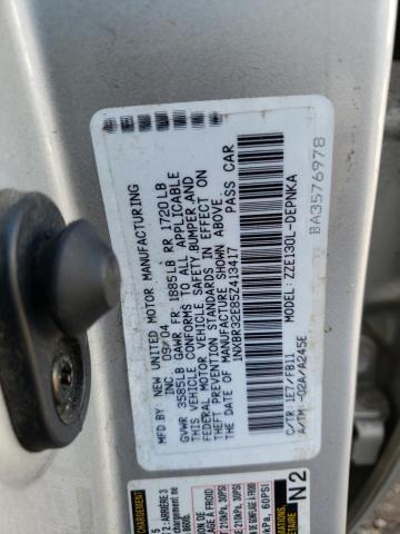 Photo 10 from auction – 2005 TOYOTA COROLLA CE with VIN 1NXBR32E85Z413417