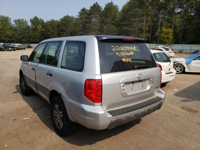 Photo 3 from auction – 2003 HONDA PILOT LX with VIN 2HKYF18183H551899