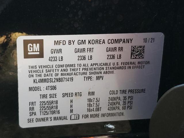 Photo 10 from auction – 2022 BUICK ENCORE GX with VIN KL4MMDSL2NB071419