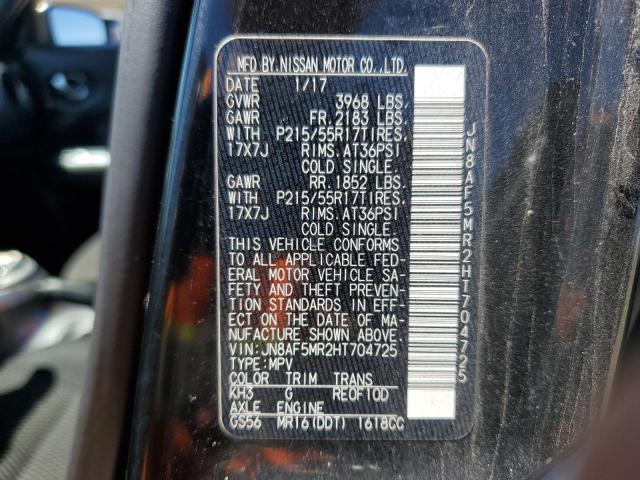 Photo 10 from auction – 2017 NISSAN JUKE S with VIN JN8AF5MR2HT704725