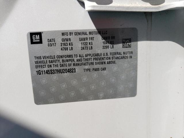 Photo 10 from auction – 2017 CHEVROLET IMPALA PRE with VIN 1G1145S37HU204823