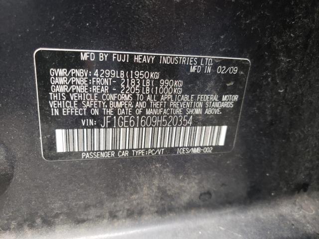 Photo 10 from auction – 2009 SUBARU IMPREZA 2. with VIN JF1GE61609H520354