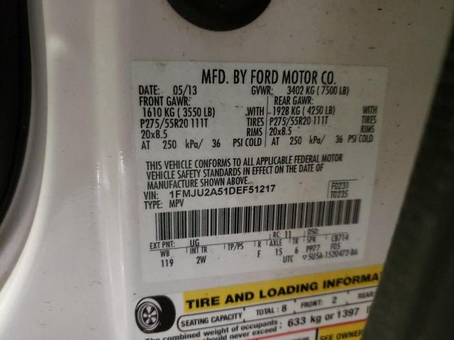 Photo 10 from auction – 2013 FORD EXPEDITION with VIN 1FMJU2A51DEF51217