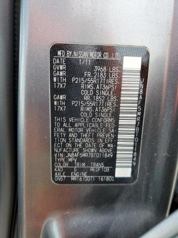 Photo 10 from auction – 2011 NISSAN JUKE S with VIN JN8AF5MR7BT011849
