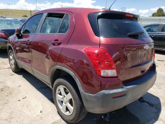Photo 3 from auction – 2016 CHEVROLET TRAX LS with VIN 3GNCJNSB5GL227274