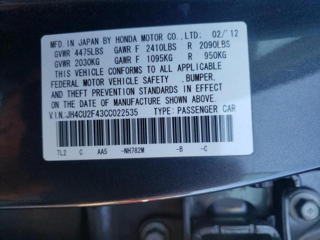 Photo 10 from auction – 2012 ACURA TSX with VIN JH4CU2F43CC022535