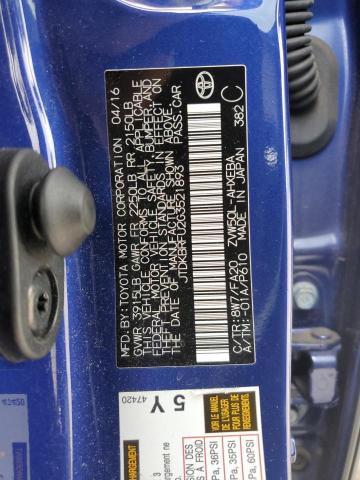 Photo 10 from auction – 2016 TOYOTA PRIUS with VIN JTDKBRFU2G3521893