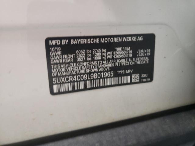 Photo 10 from auction – 2020 BMW X5 SDRIVE with VIN 5UXCR4C09L9B01965