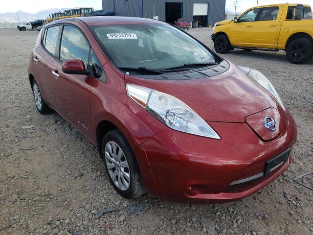 NISSAN LEAF S 2015 with VIN 1N4AZ0CP4FC322723 - Photo from auction