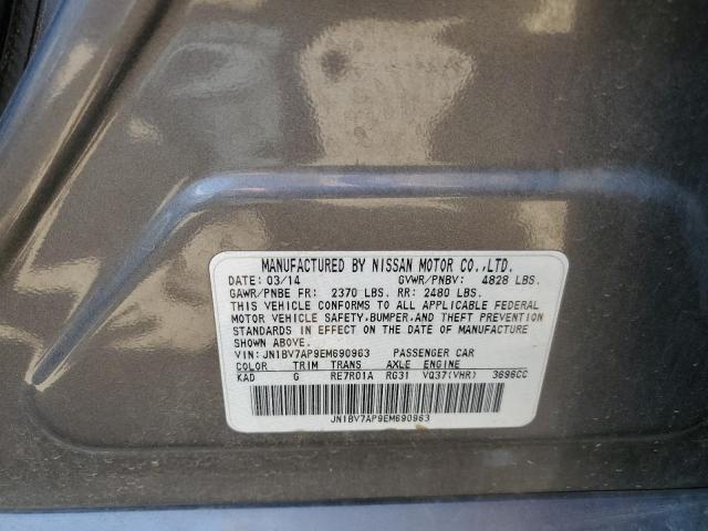 Photo 10 from auction – 2014 INFINITI Q50 BASE with VIN JN1BV7AP9EM690963