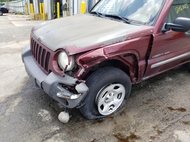 Photo 9 from auction – 2003 JEEP LIBERTY SP with VIN 1J4GL48K03W518463