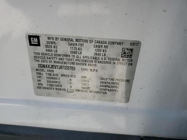 Photo 10 from auction – 2018 CHEVROLET EQUINOX LT with VIN 2GNAXJEV7J6120789