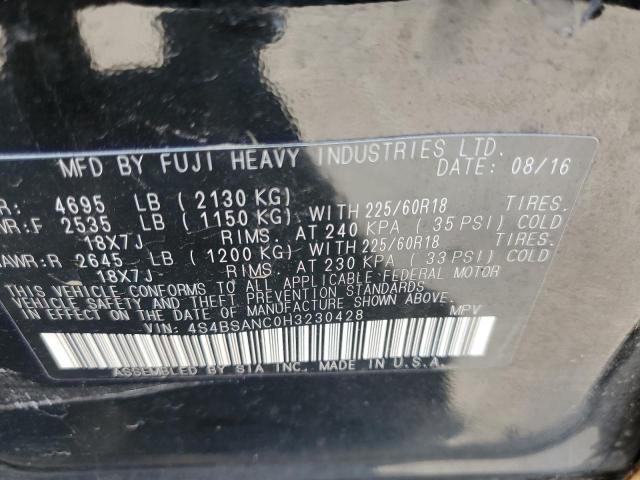 Photo 10 from auction – 2017 SUBARU OUTBACK 2. with VIN 4S4BSANC0H3230428