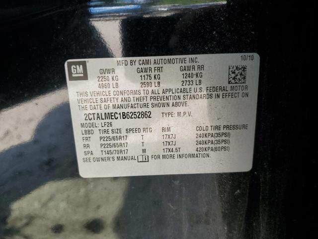Photo 10 from auction – 2011 GMC TERRAIN SL with VIN 2CTALMEC1B6252862